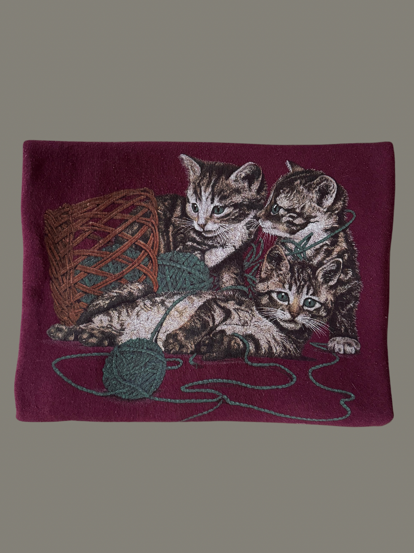 Vintage Kittens and Yarn Crewneck