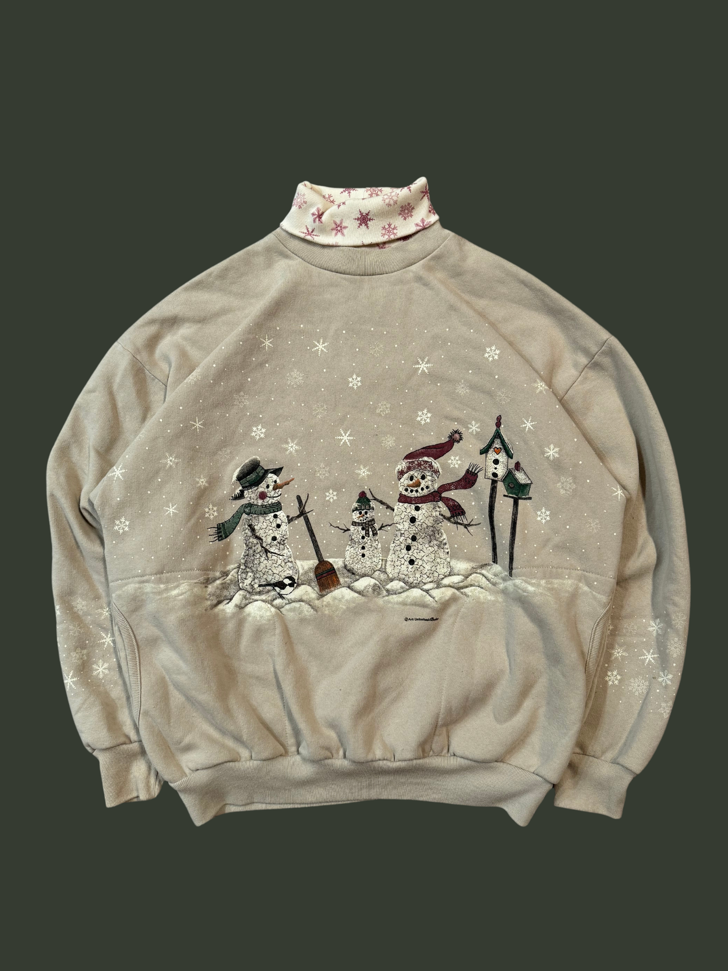 Vintage Art Unlimited Snowman Crewneck