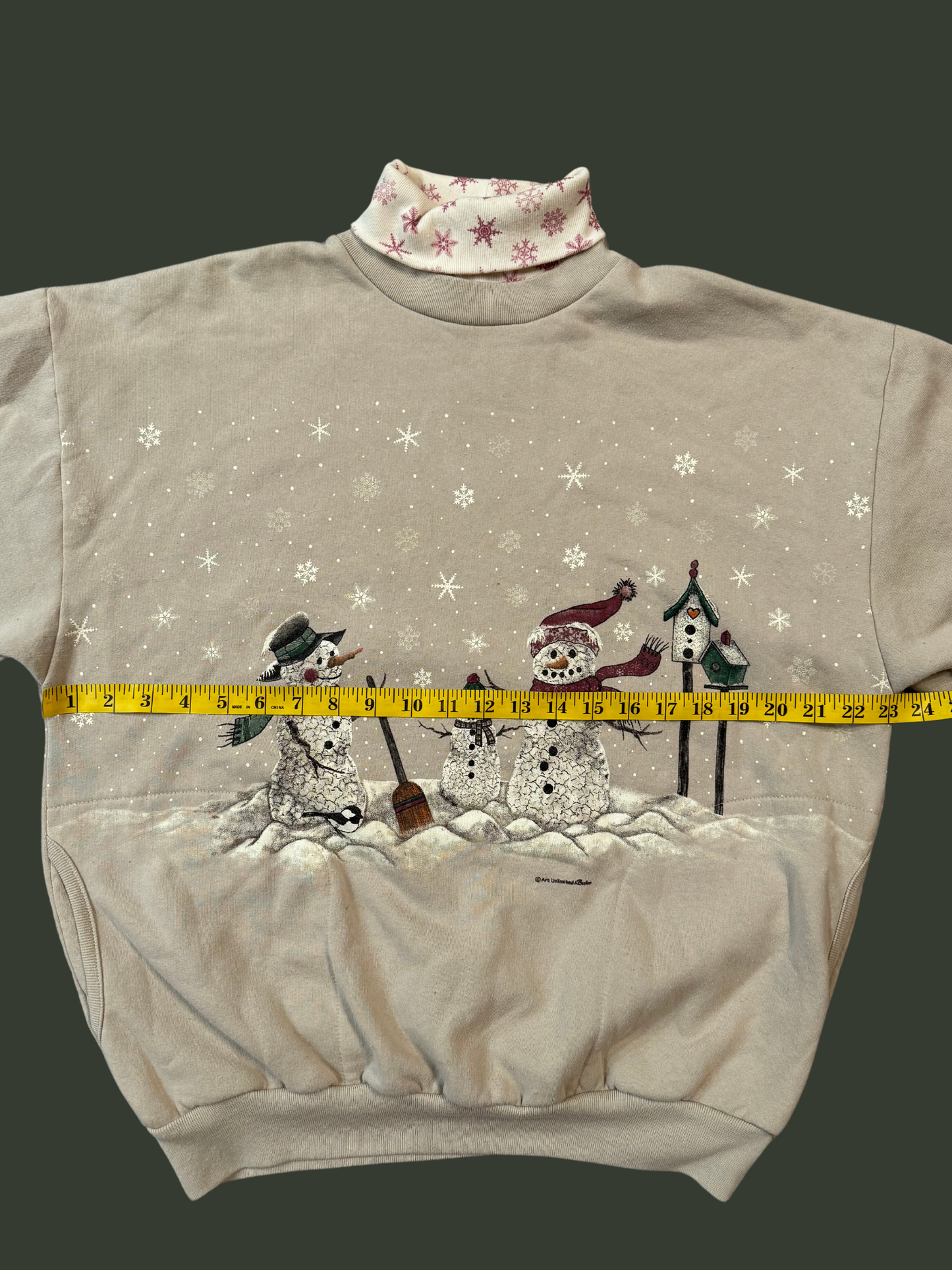 Vintage Art Unlimited Snowman Crewneck