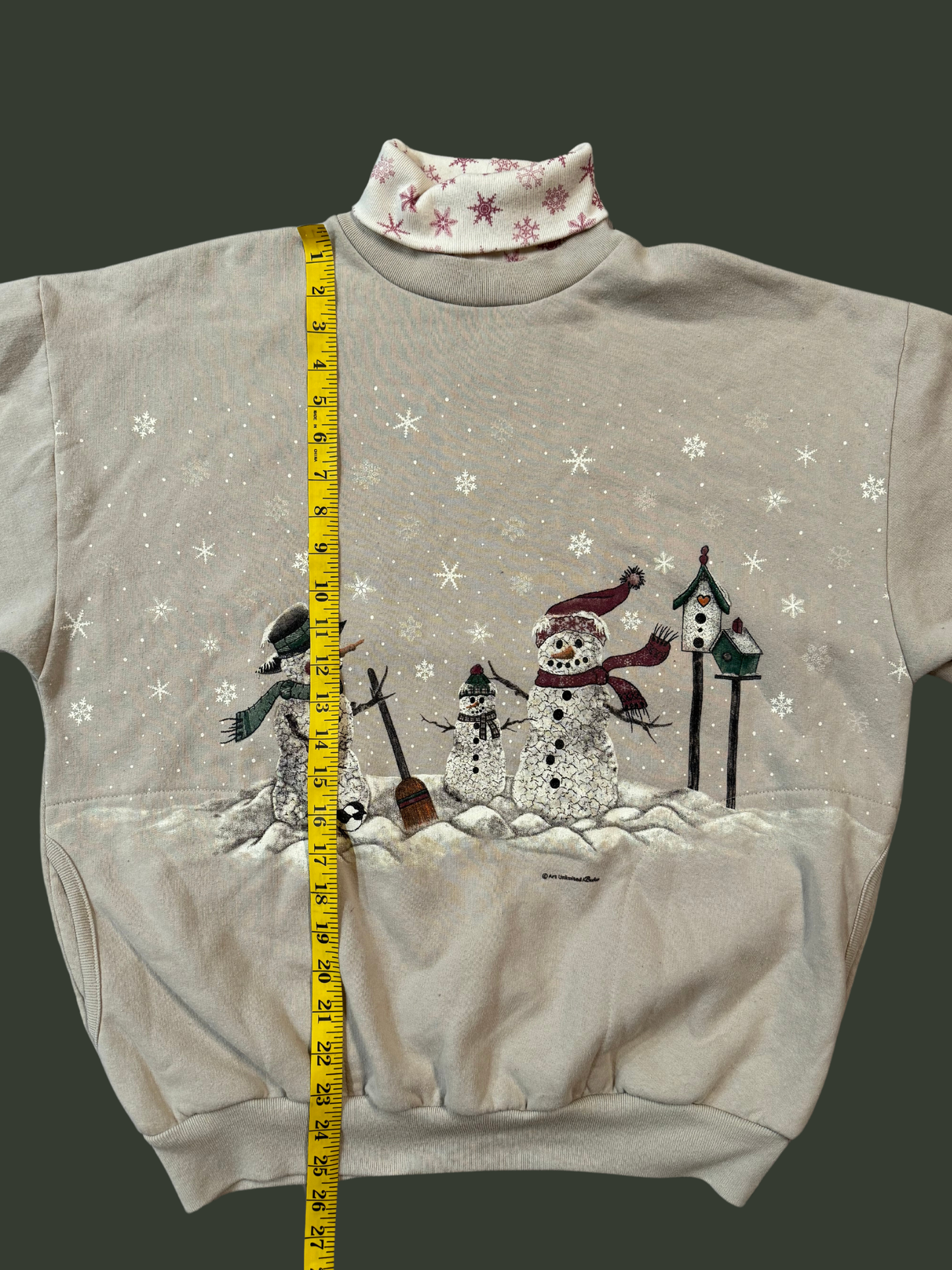 Vintage Art Unlimited Snowman Crewneck