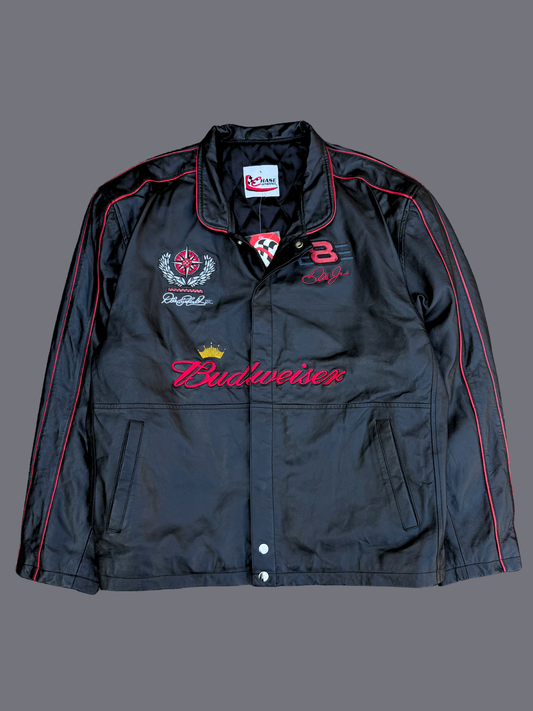 NWT Vintage NASCAR Budweiser Leather Jacket