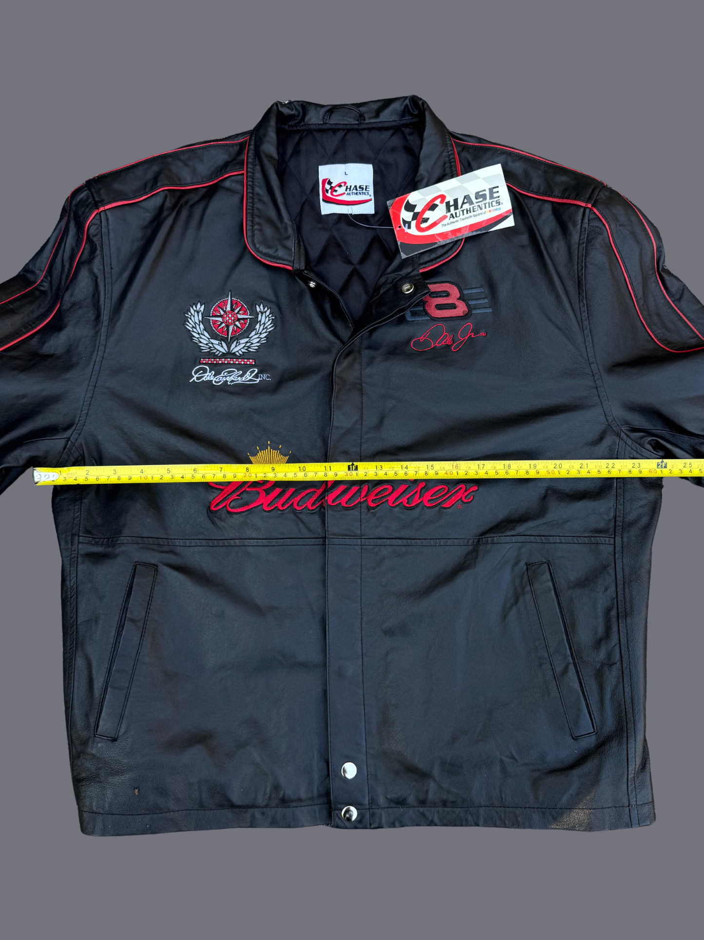 NWT Vintage NASCAR Budweiser Leather Jacket