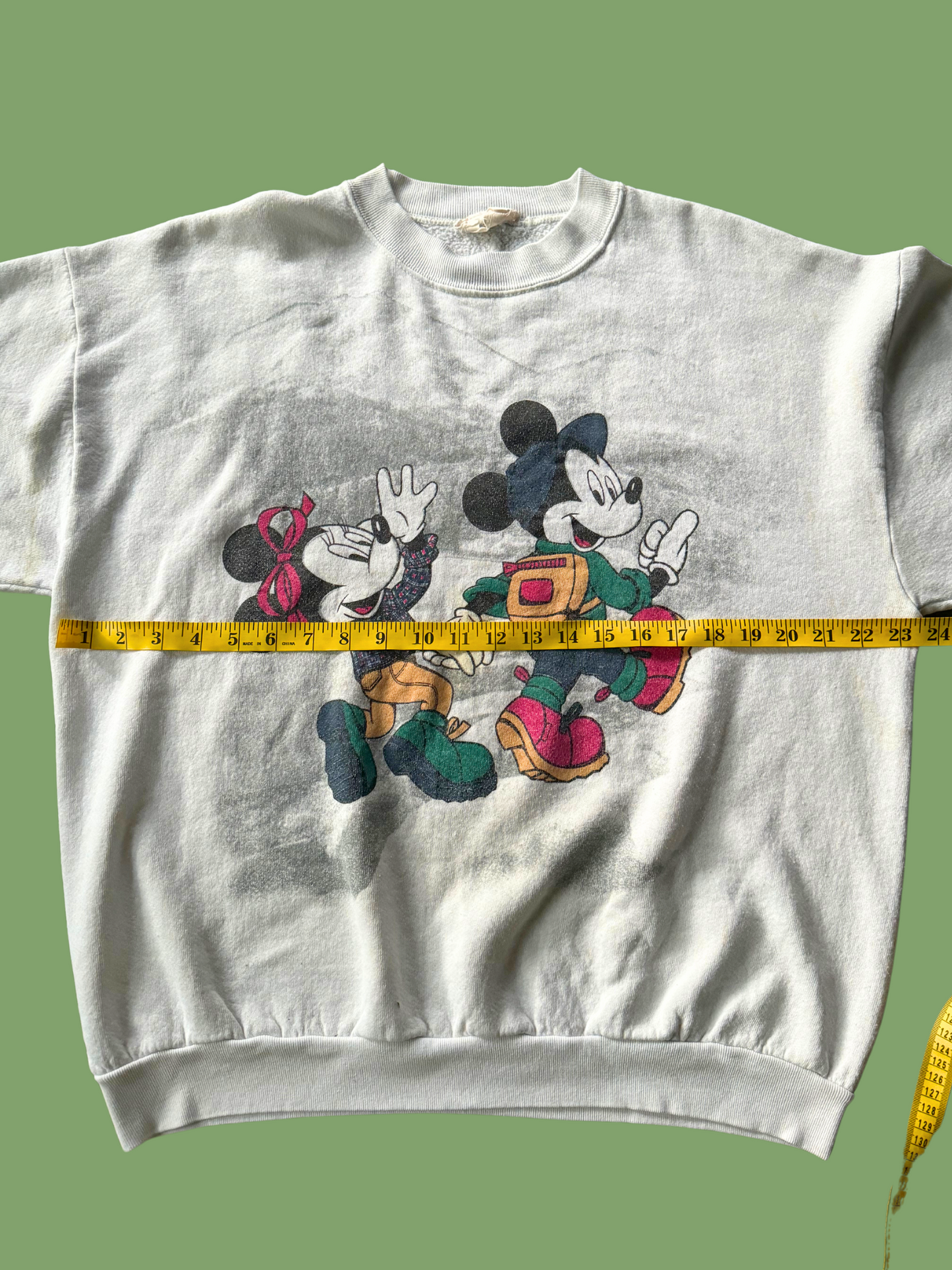 Vintage Disney Mickey and Minnie Mouse Hiking Crewneck