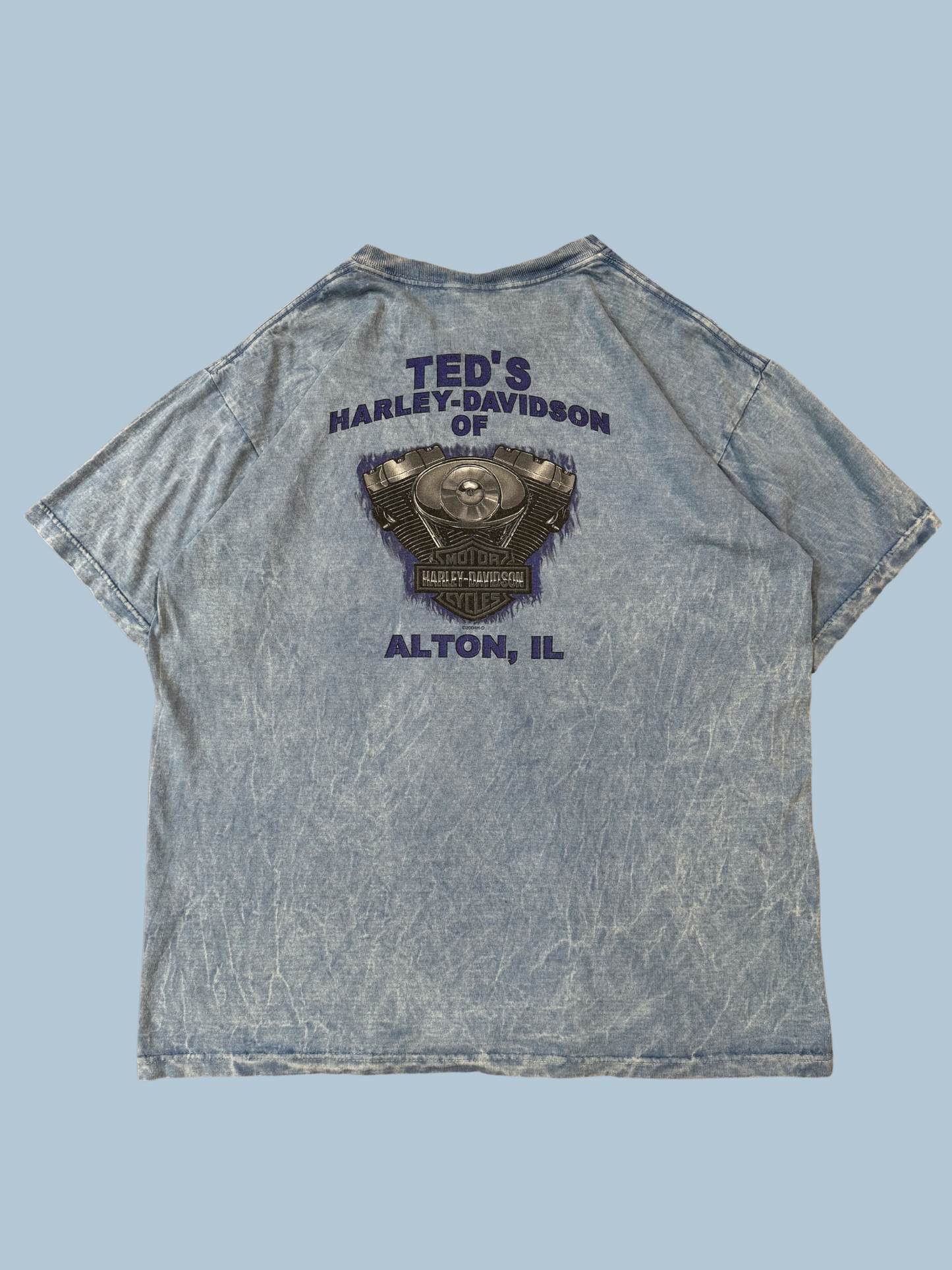 Vintage 2002 Harley Davidson T-Shirt: Alton, IL