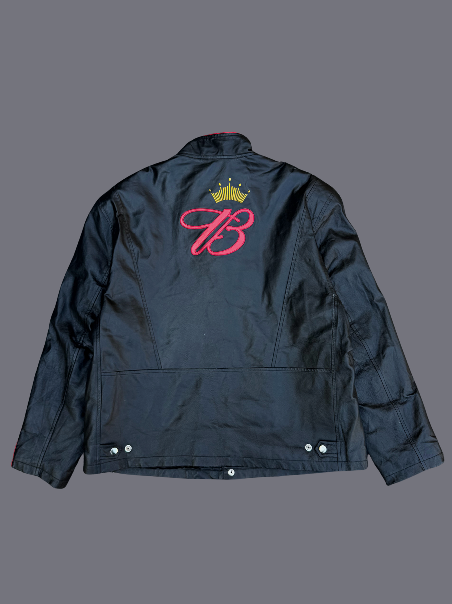 NWT Vintage NASCAR Budweiser Leather Jacket