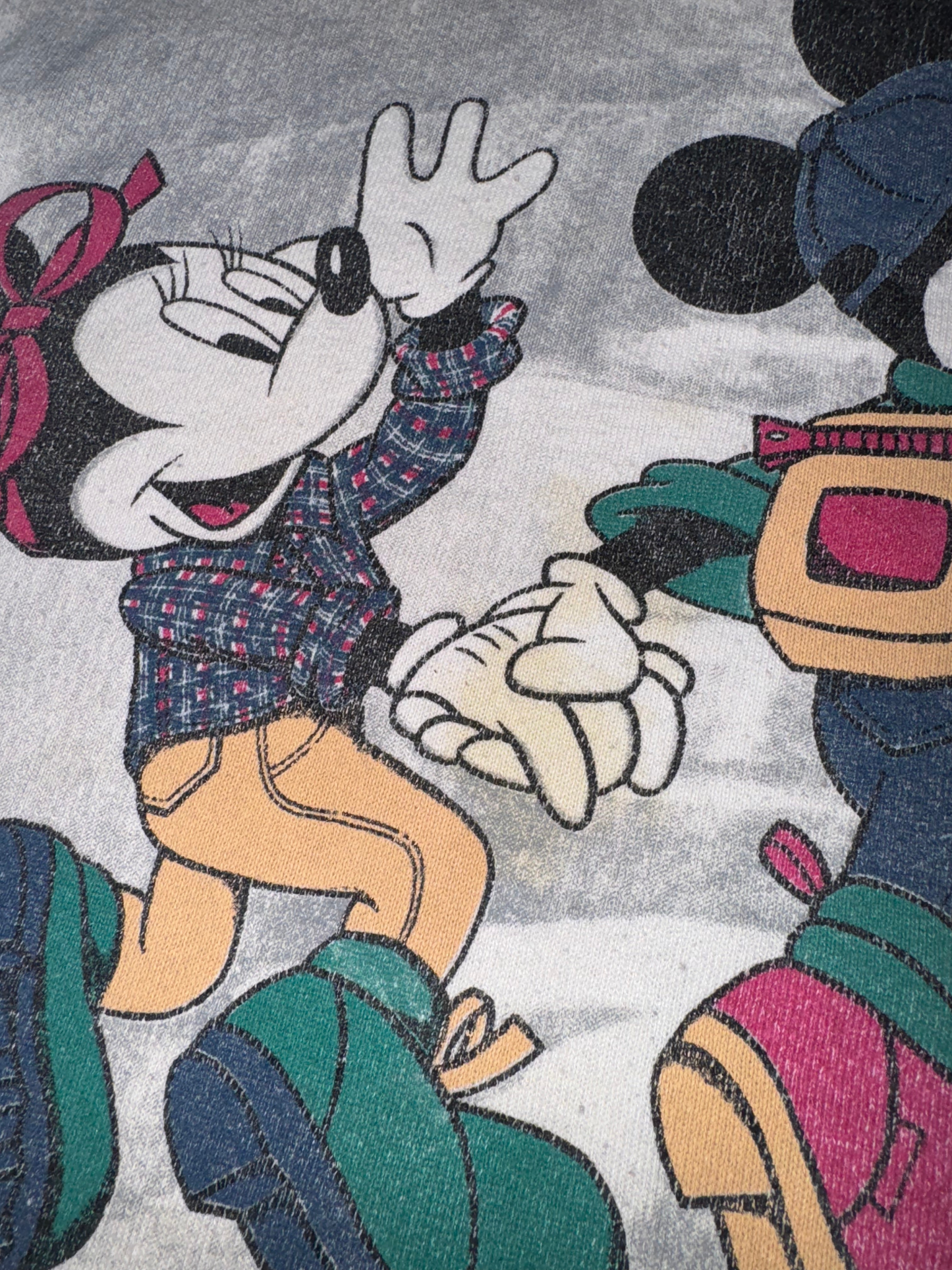 Vintage Disney Mickey and Minnie Mouse Hiking Crewneck