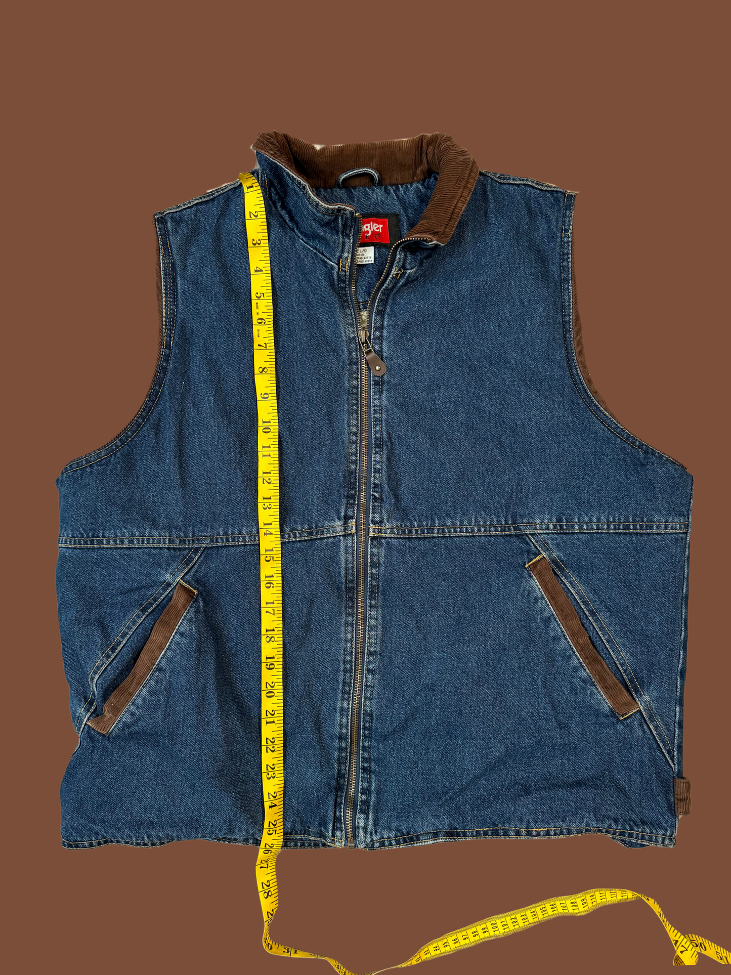 Wrangler Fleece-Lined Jean Vest