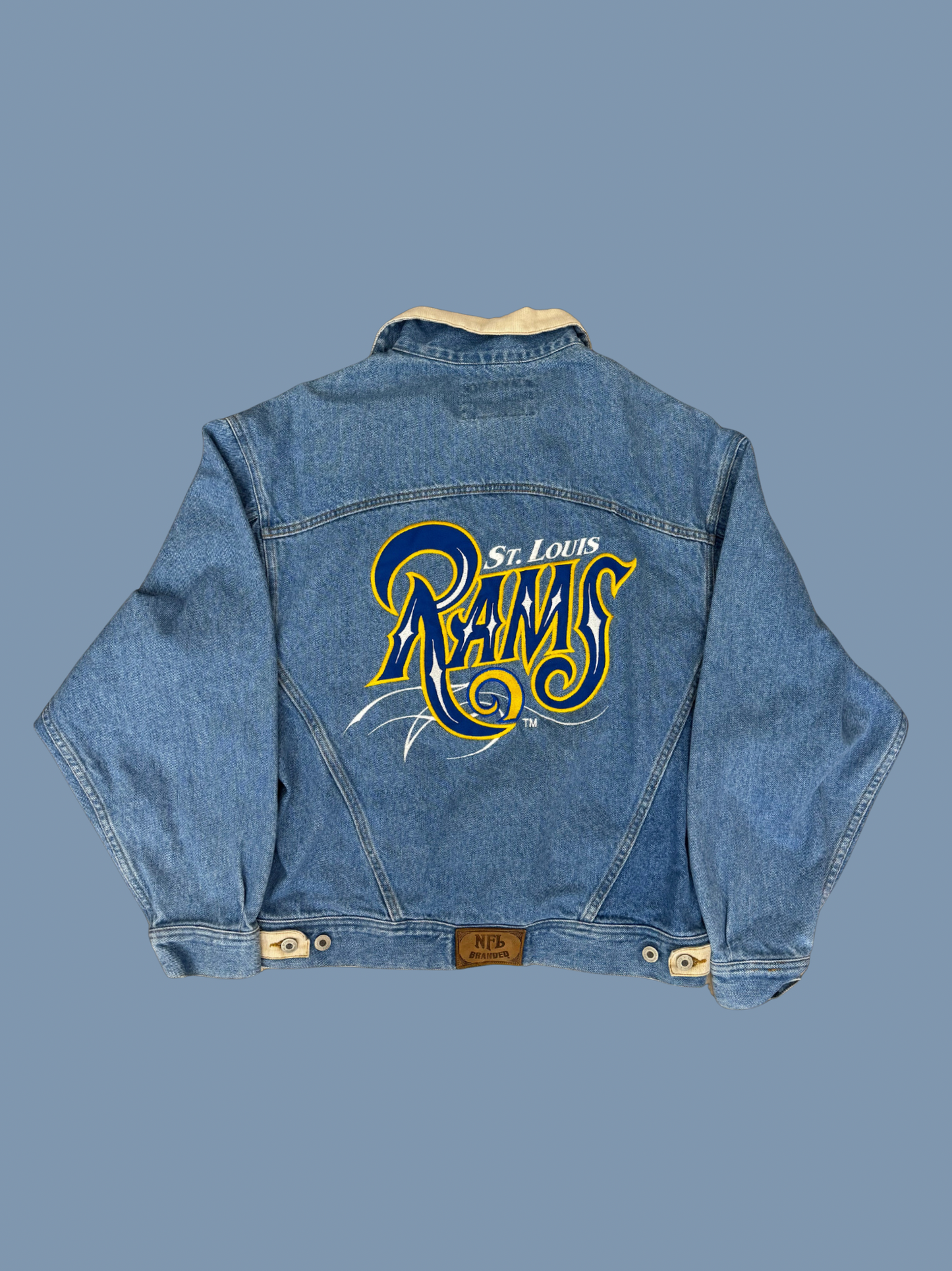 Vintage St. Louis Rams NFL Branded Denim Jacket