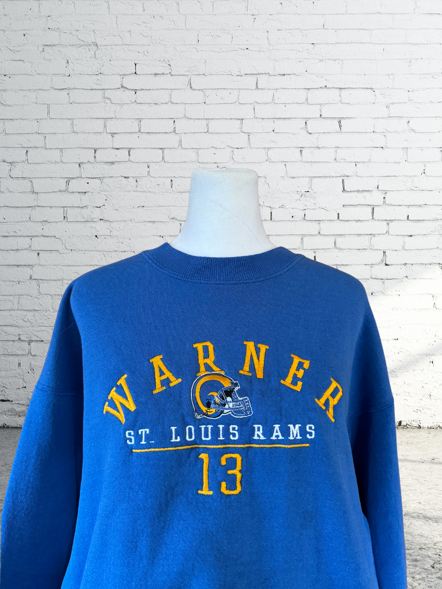 Vintage St.Louis Rams Warner Crewneck