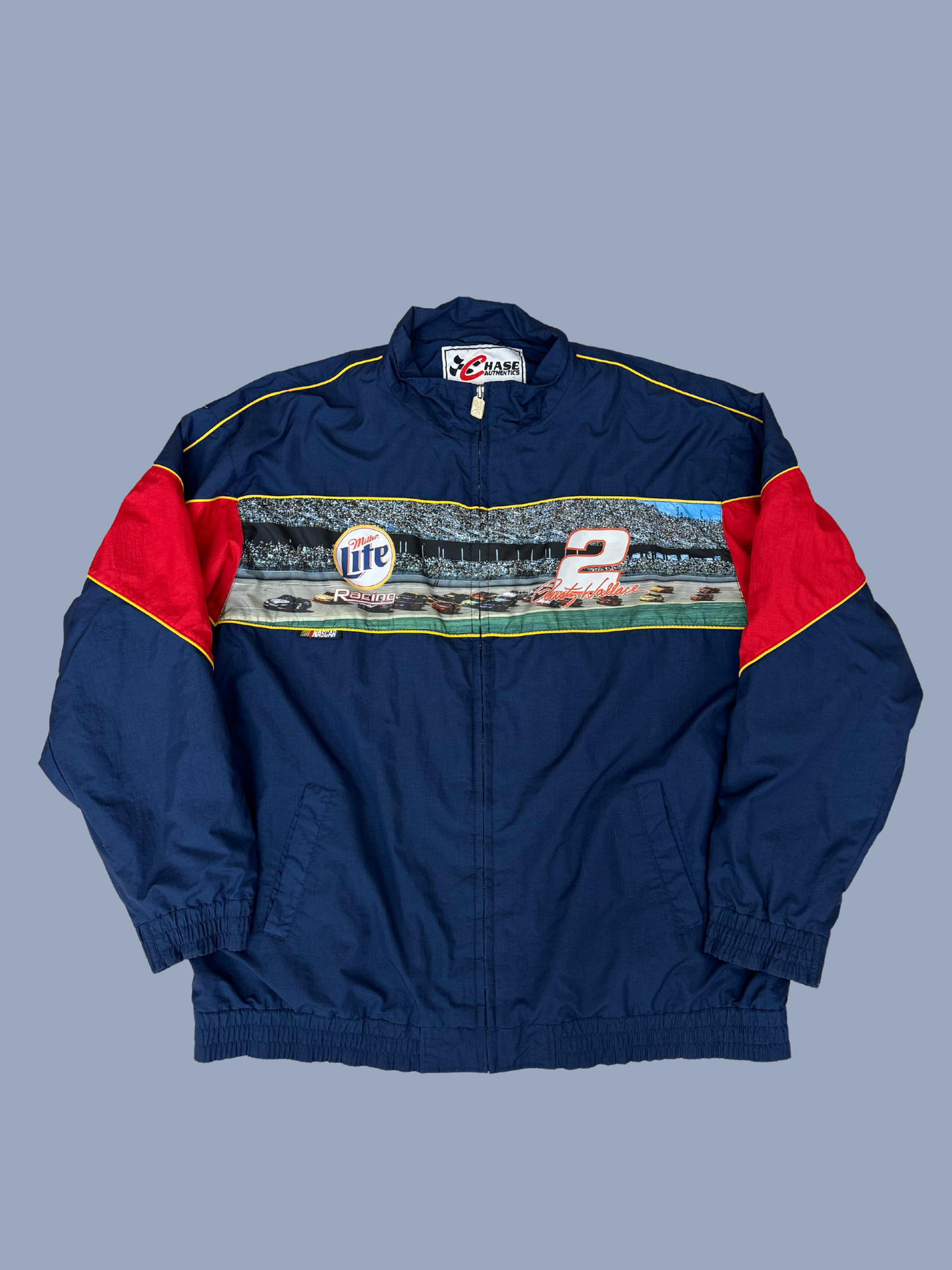 Vintage Rusty Wallace Miller Lite NASCAR Jacket
