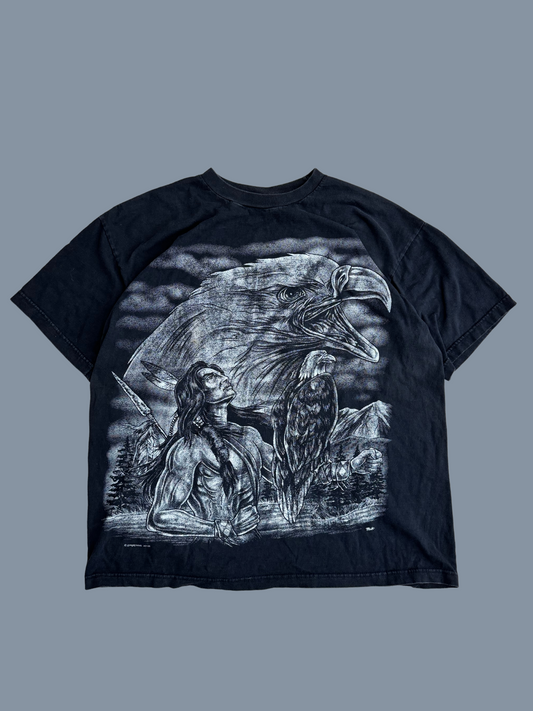 Vintage All-Over Print Graphic Tee