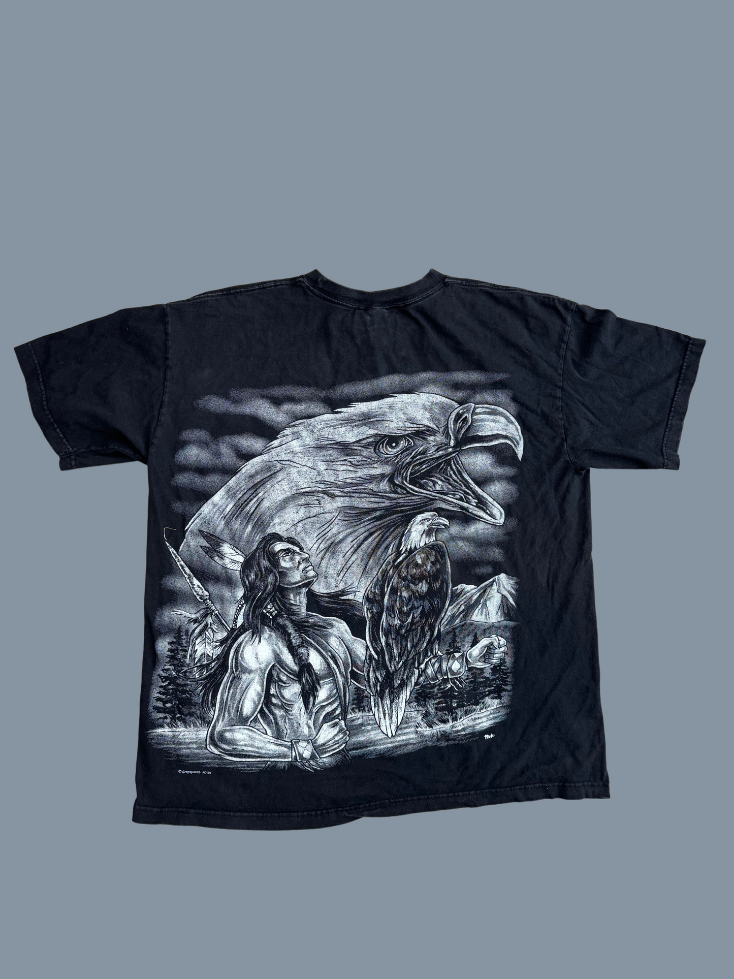 Vintage All-Over Print Graphic Tee