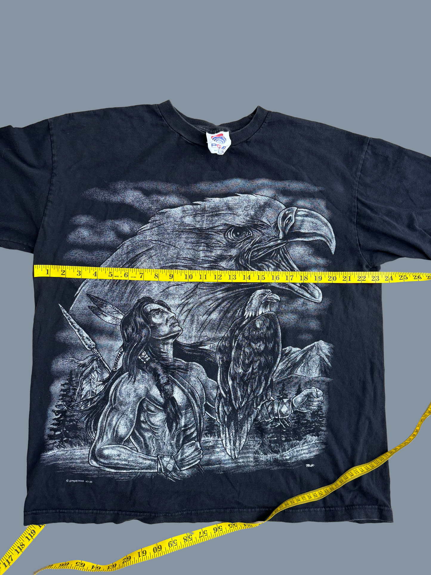 Vintage All-Over Print Graphic Tee