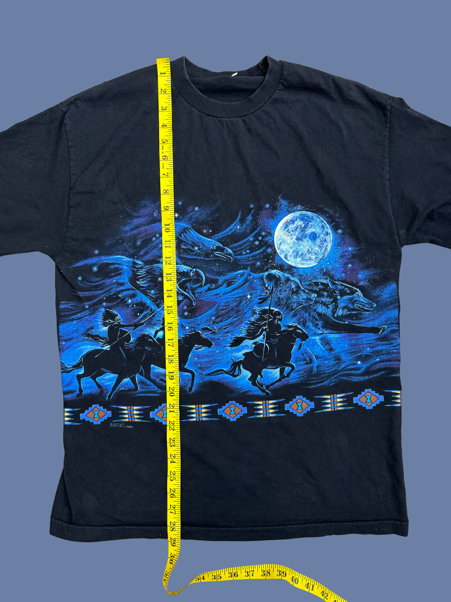 Vintage All-Over Print Graphic T-Shirt: Yellowstone National Park