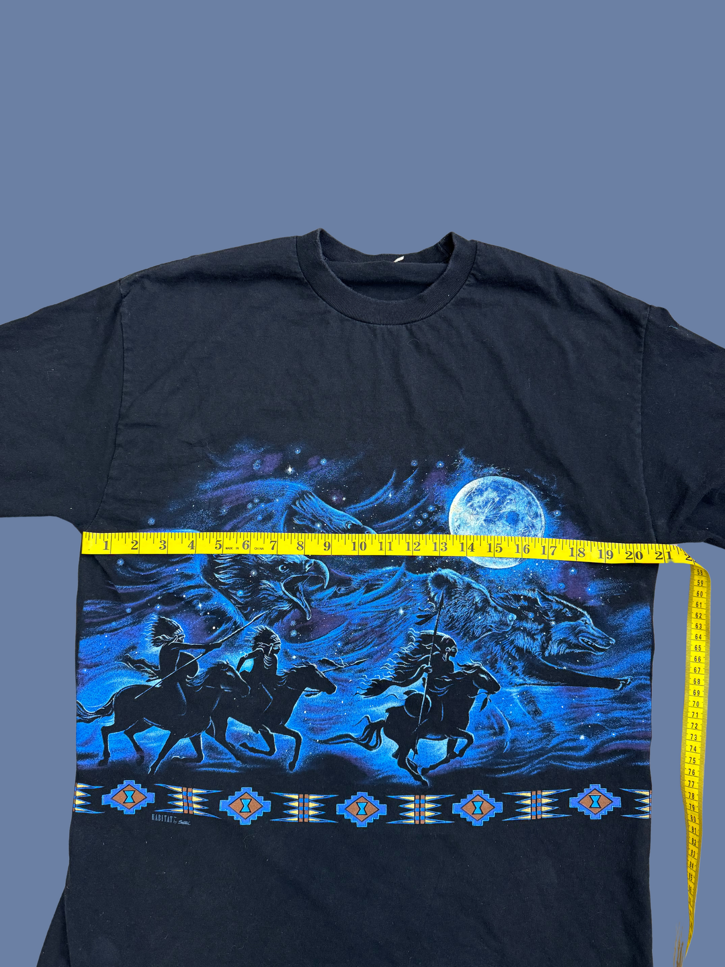 Vintage All-Over Print Graphic T-Shirt: Yellowstone National Park