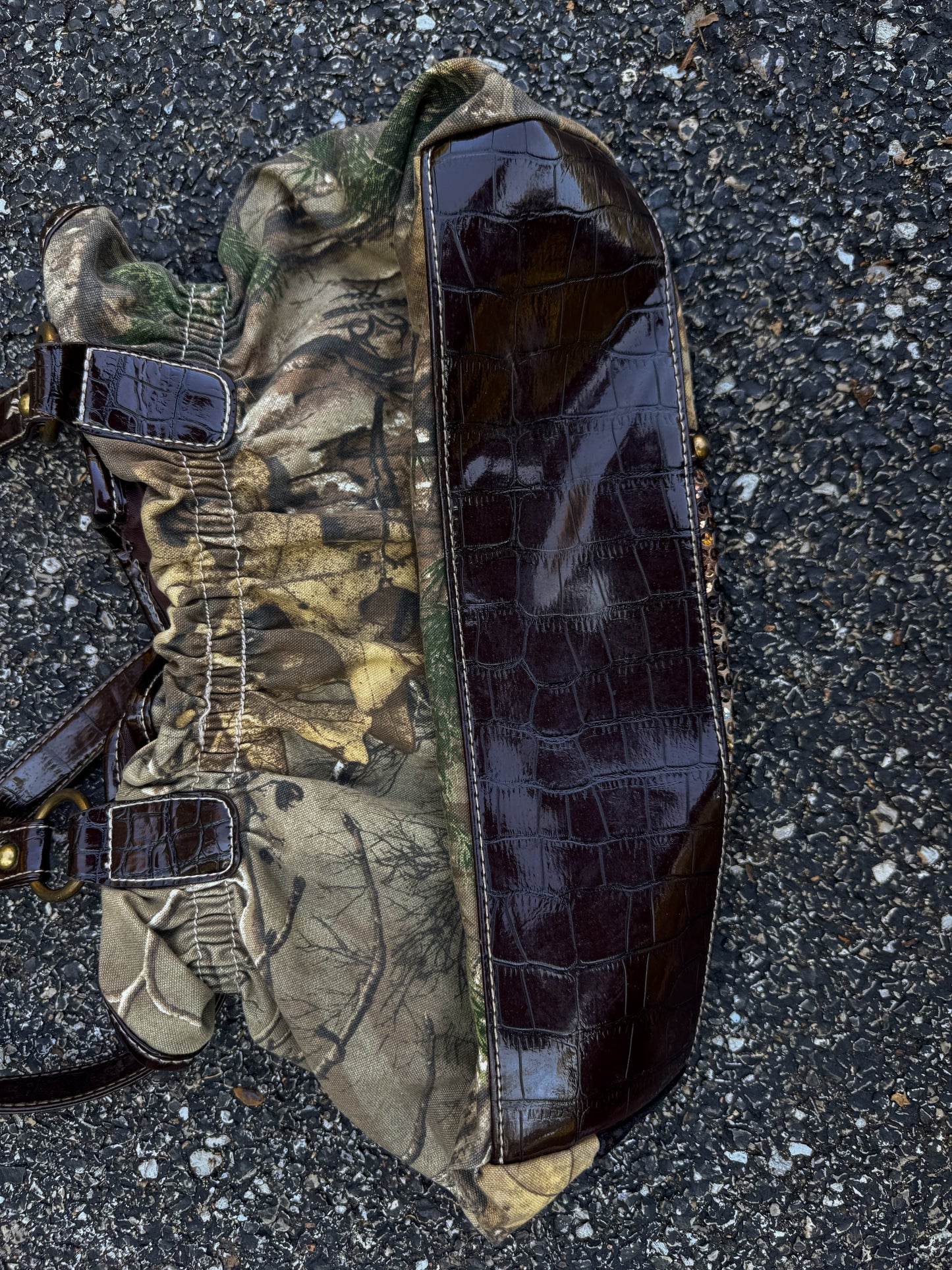 Y2K 2000s Camo Sequins Purse