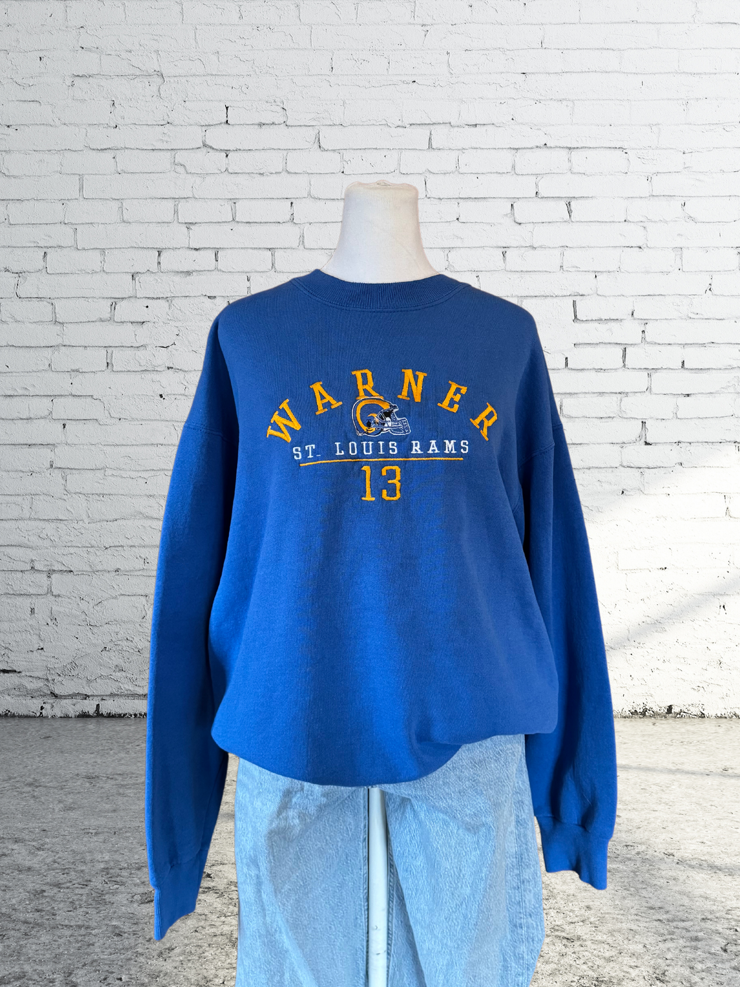 Vintage St.Louis Rams Warner Crewneck