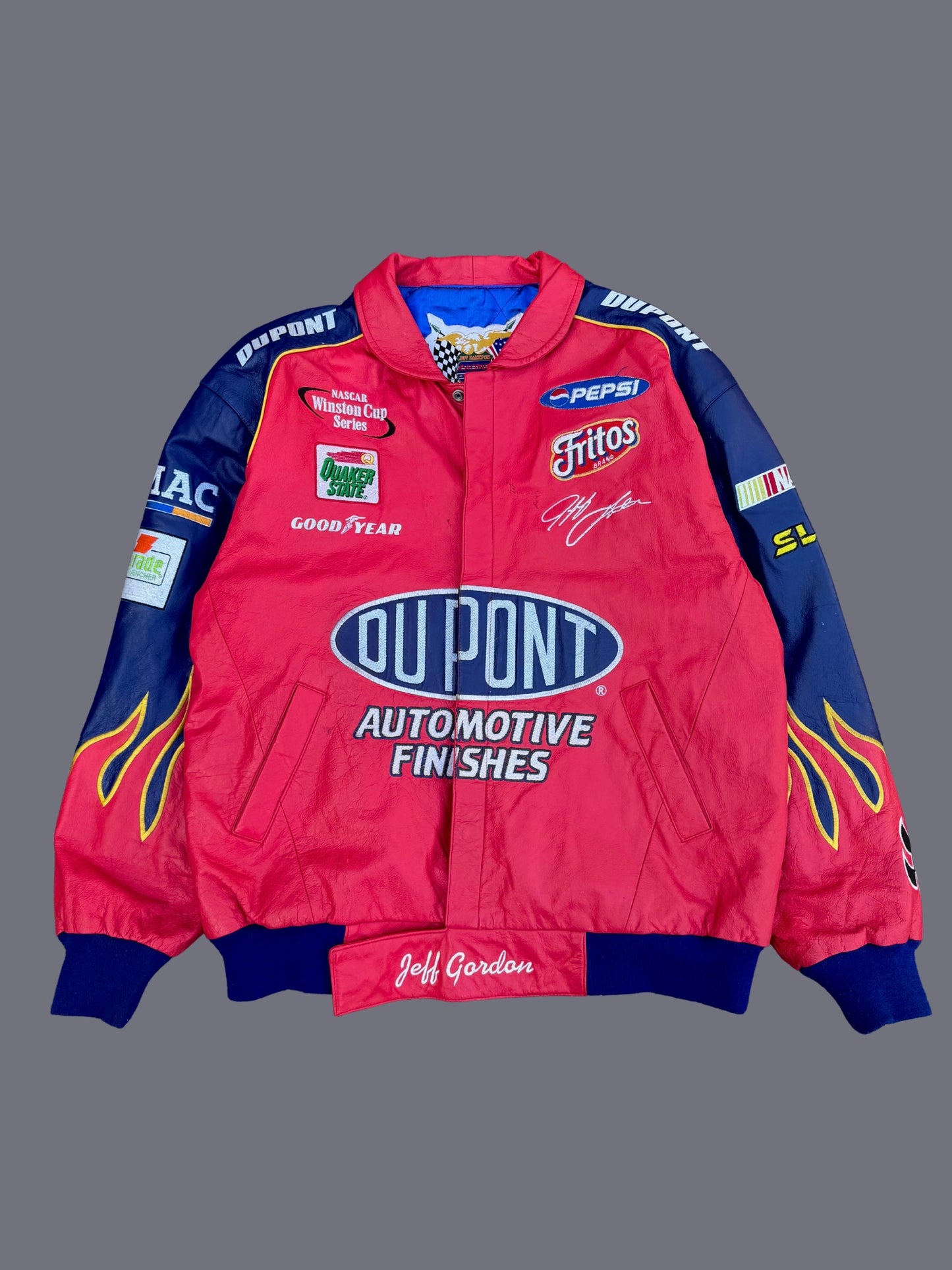 Vintage Jeff Gordon DuPont Leather Jacket