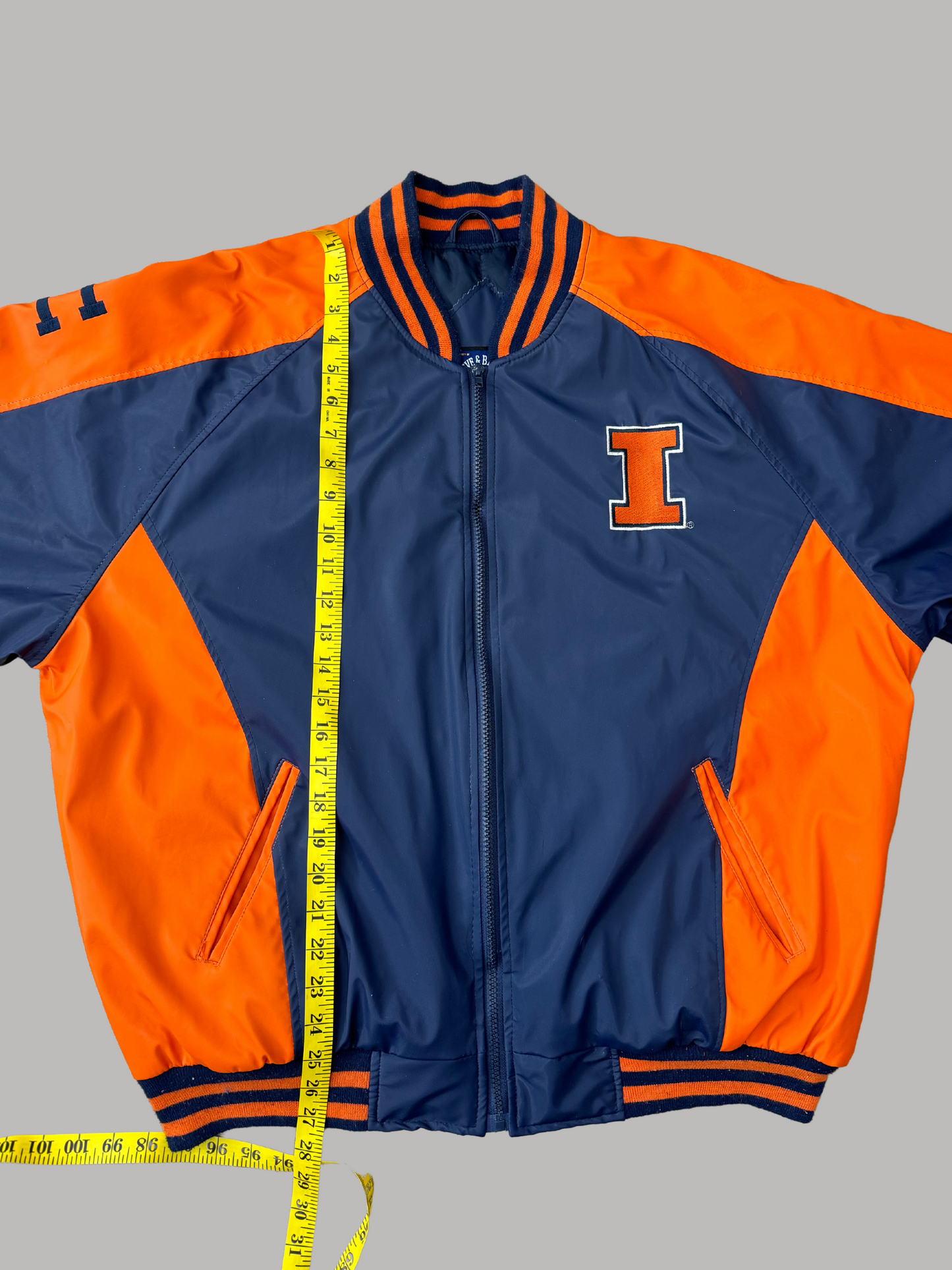 Vintage University of Illinois Chief Bomber Jacket