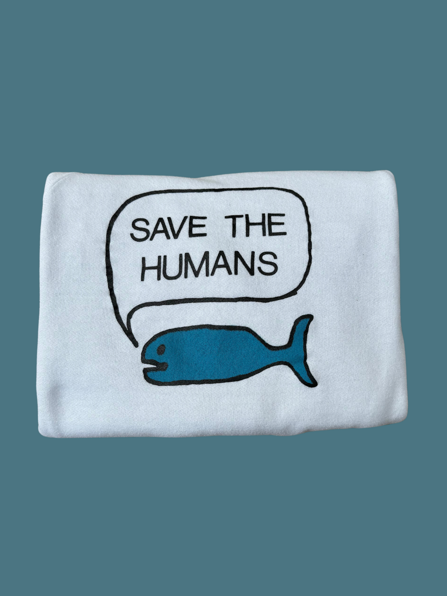 Vintage Whale "Save the Humans" Crewneck