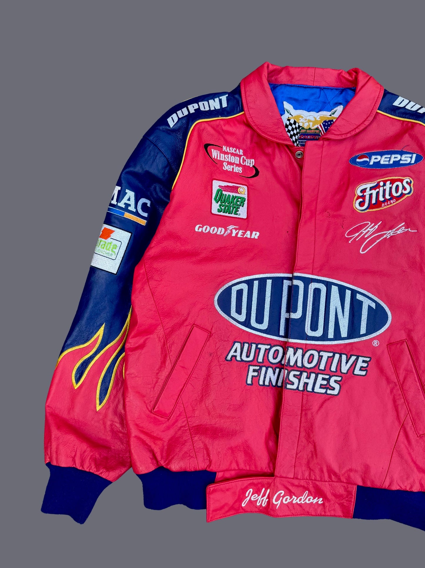Vintage Jeff Gordon DuPont Leather Jacket