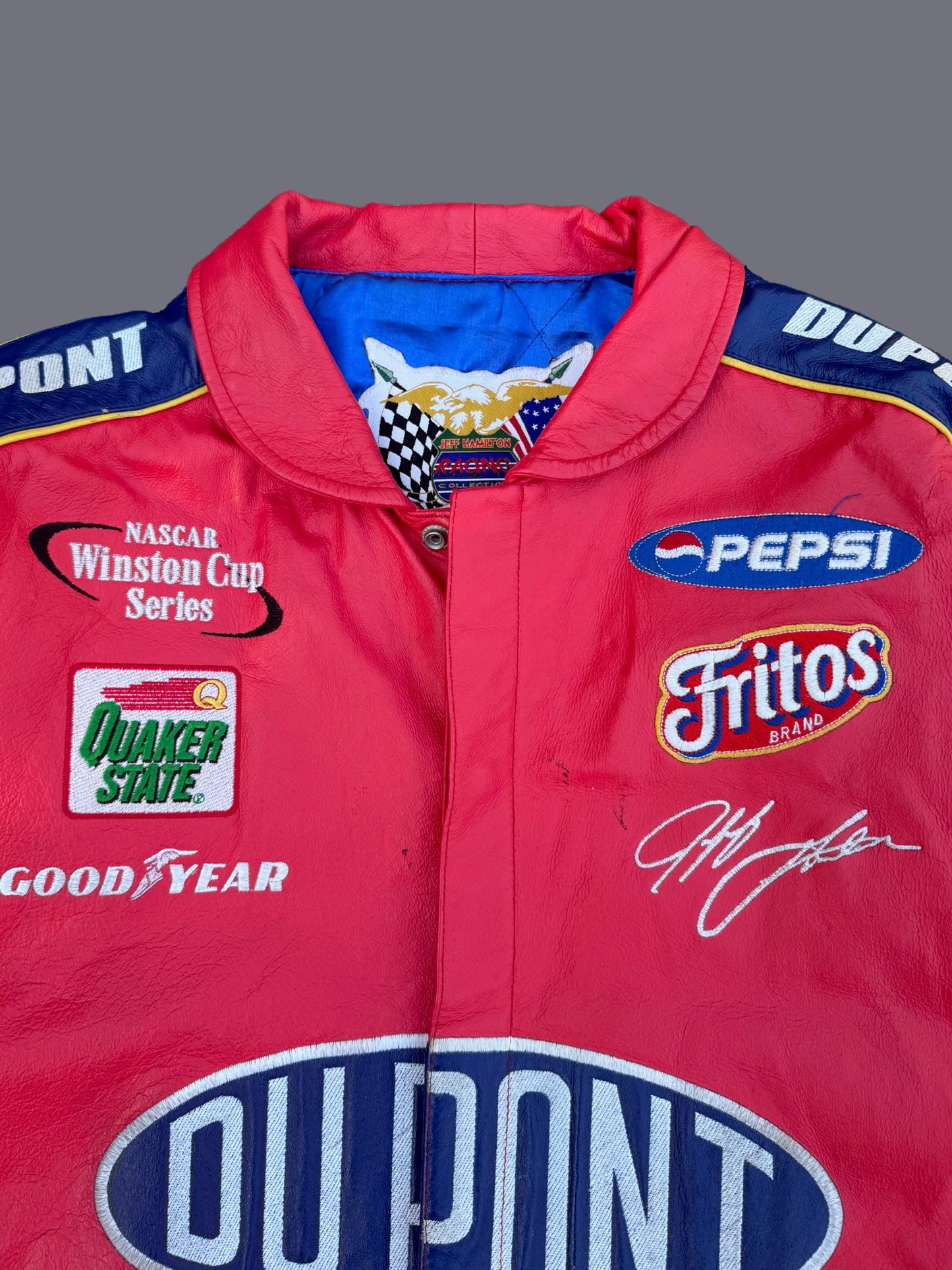 Vintage Jeff Gordon DuPont Leather Jacket