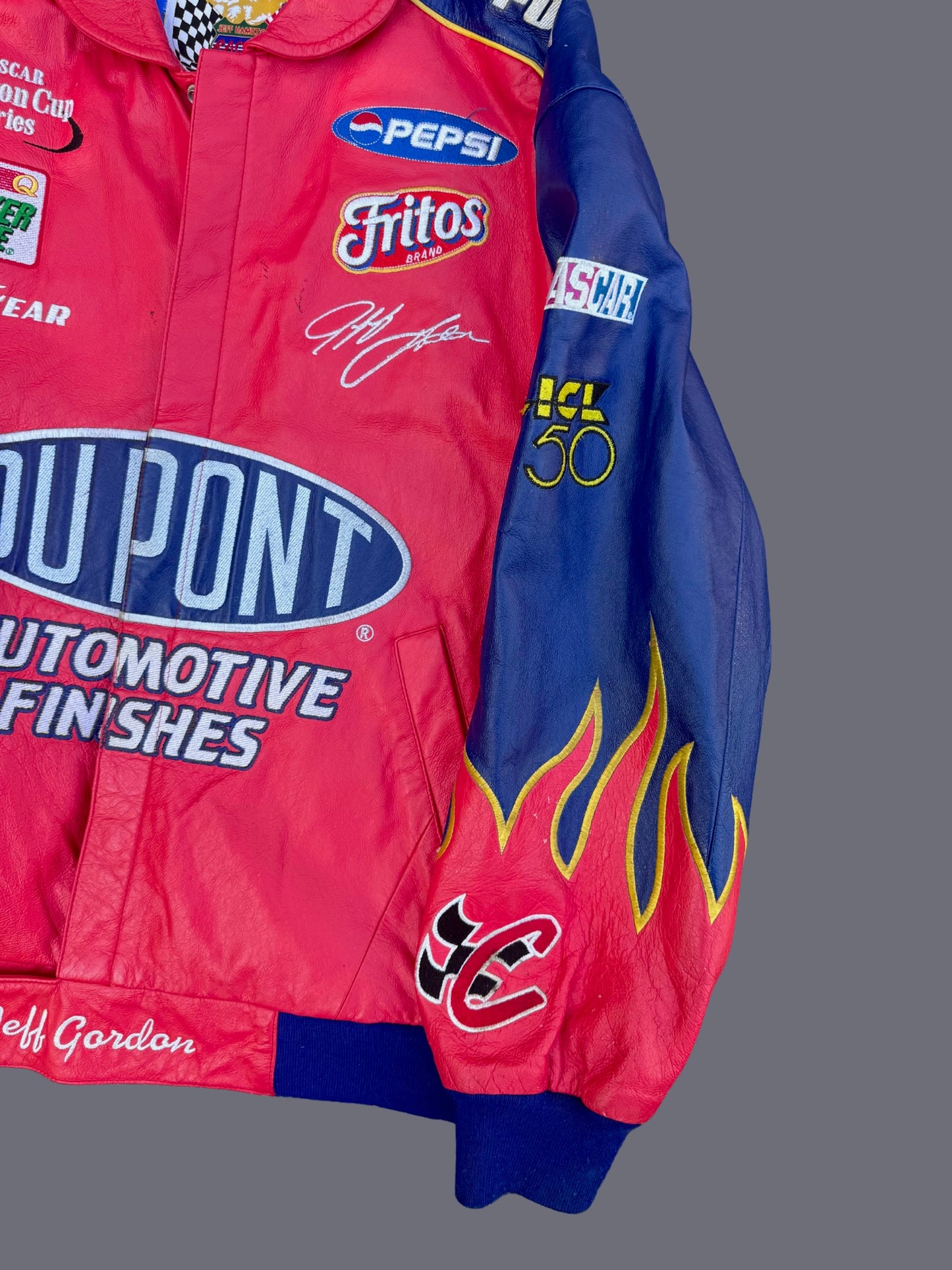 Vintage Jeff Gordon DuPont Leather Jacket