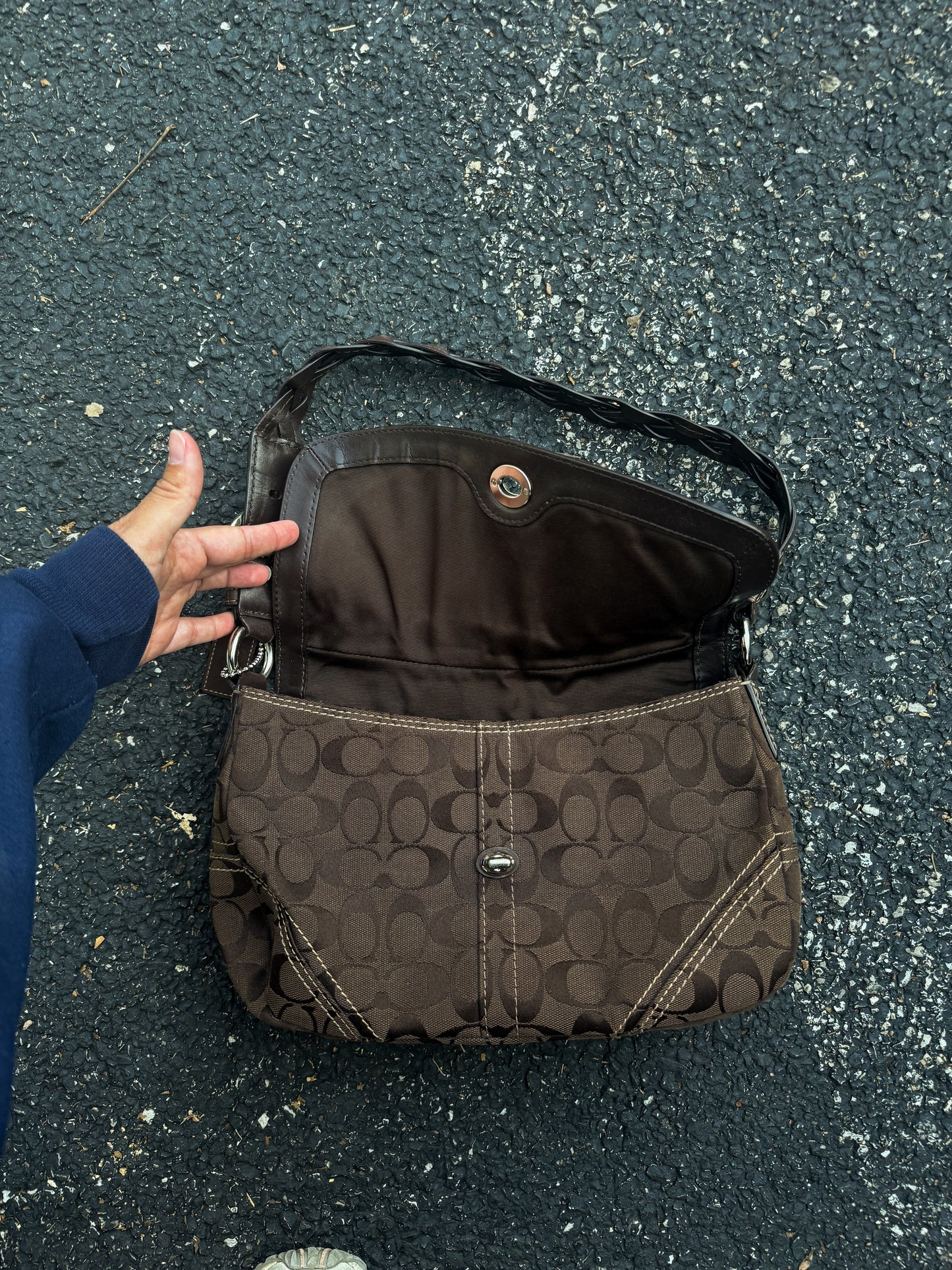 Y2K 2000s Coach Chelsea Signature Soho Purse