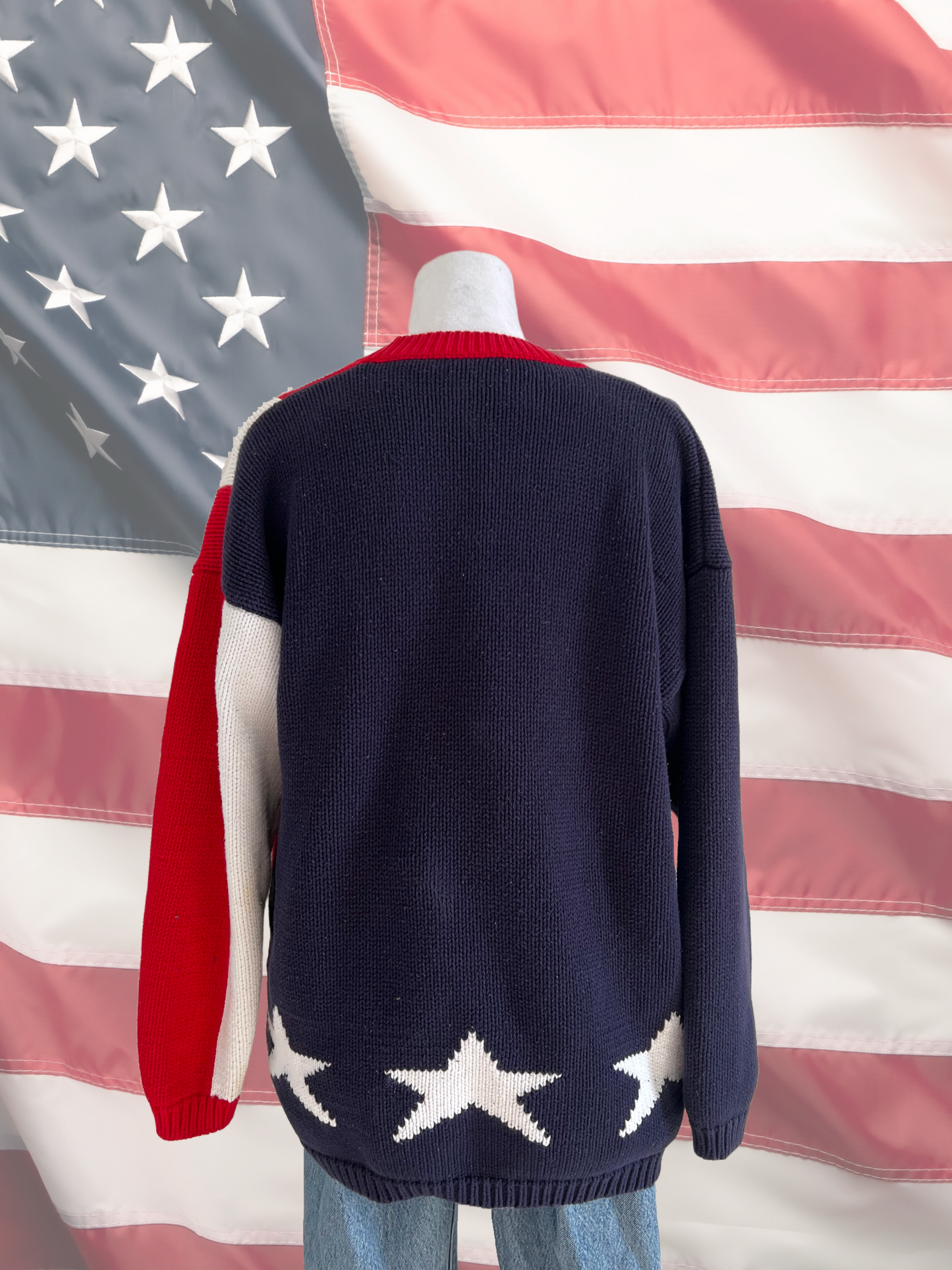 Vintage American Flag Cardigan