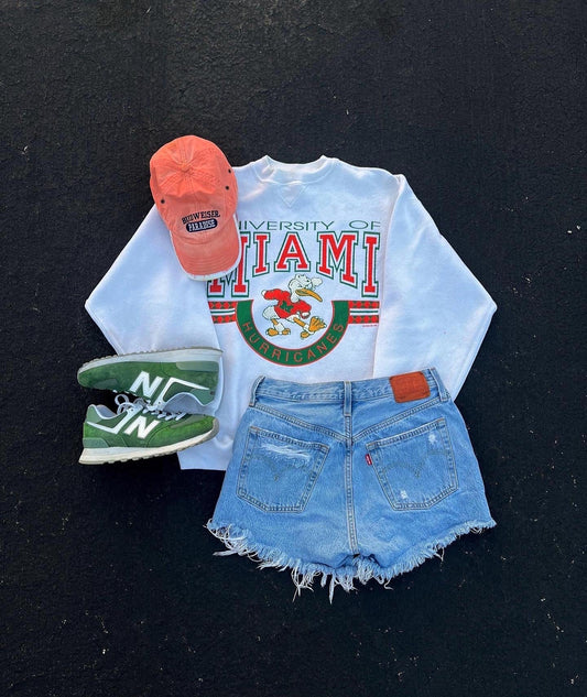 Vintage University of Miami Hurricanes Crewneck