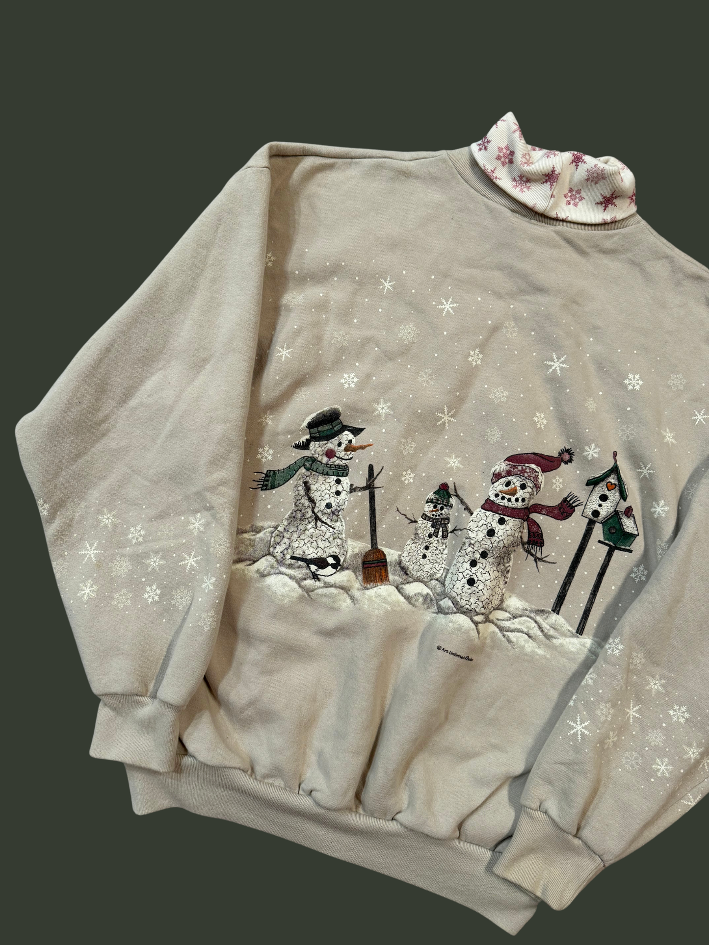 Vintage Art Unlimited Snowman Crewneck