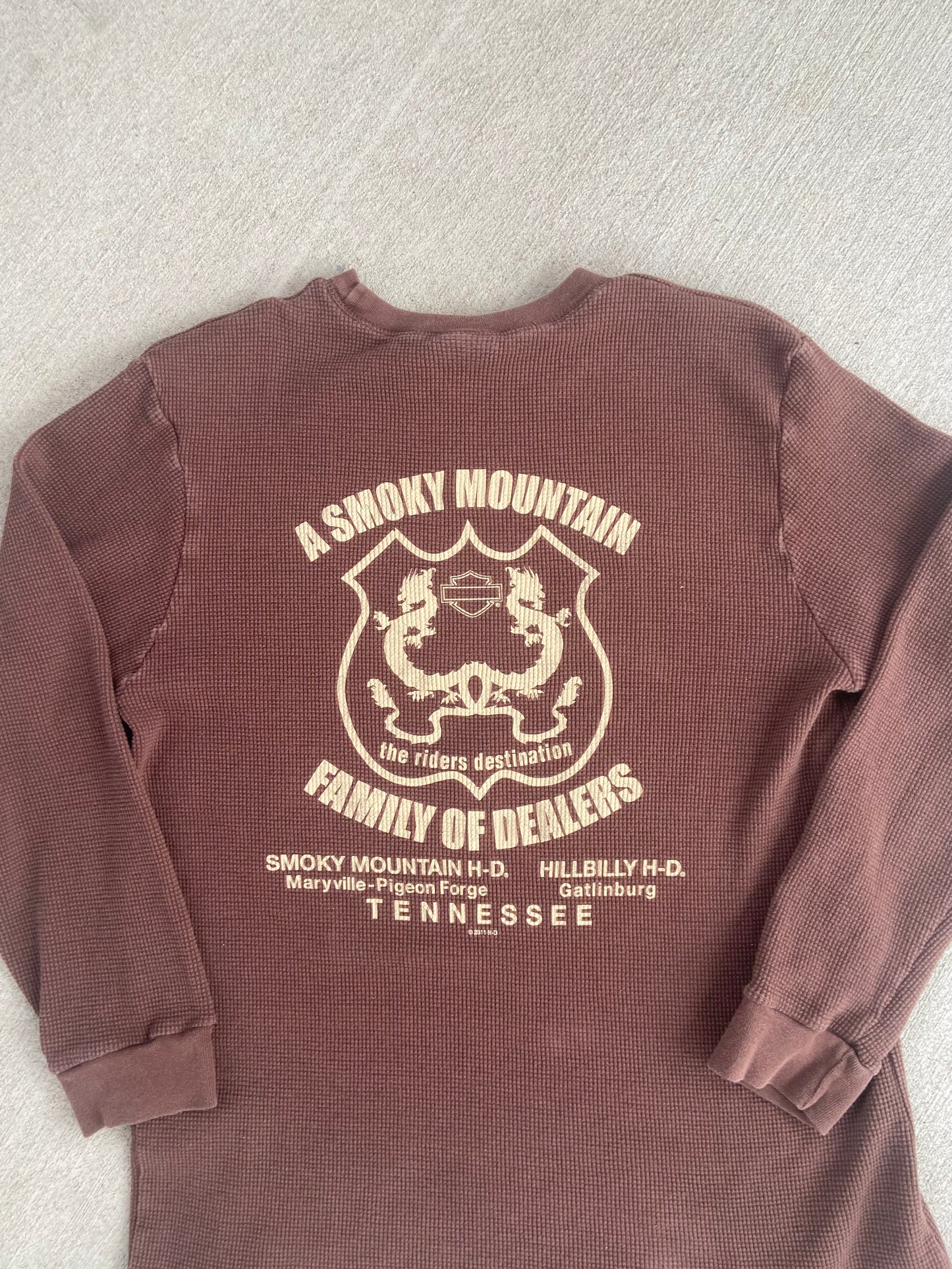 Harley Davidson “Smoky Mountains” Heavyweight Long Sleeve Tee Shirt