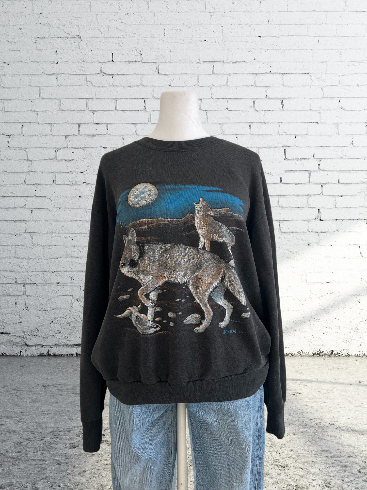 Vintage Wild Hare Wolf Crewneck