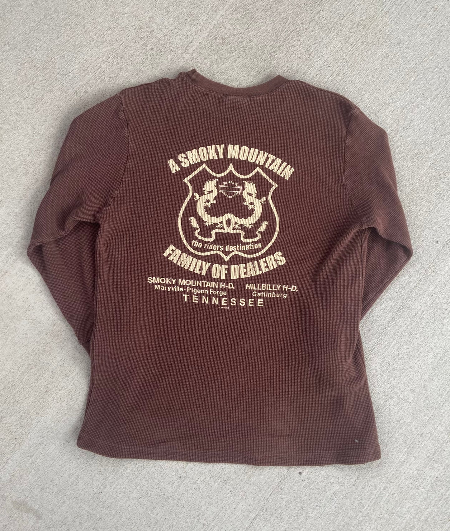 Harley Davidson “Smoky Mountains” Heavyweight Long Sleeve Tee Shirt