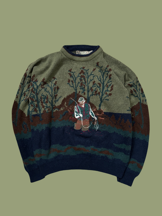 Vintage Fishing Sweater