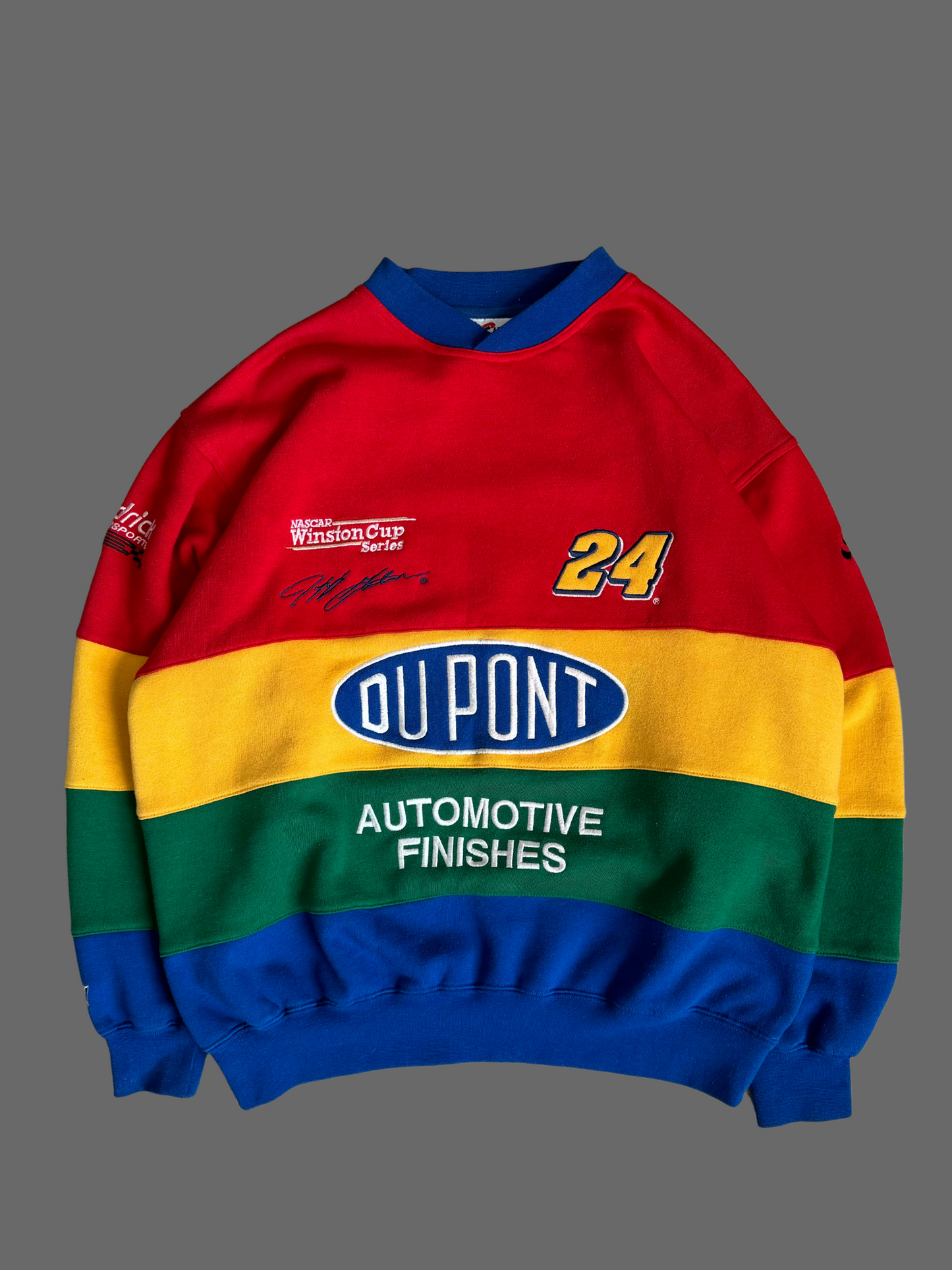 Vintage 90'S DU POINT NASCAR Winston Cup Series Crewneck