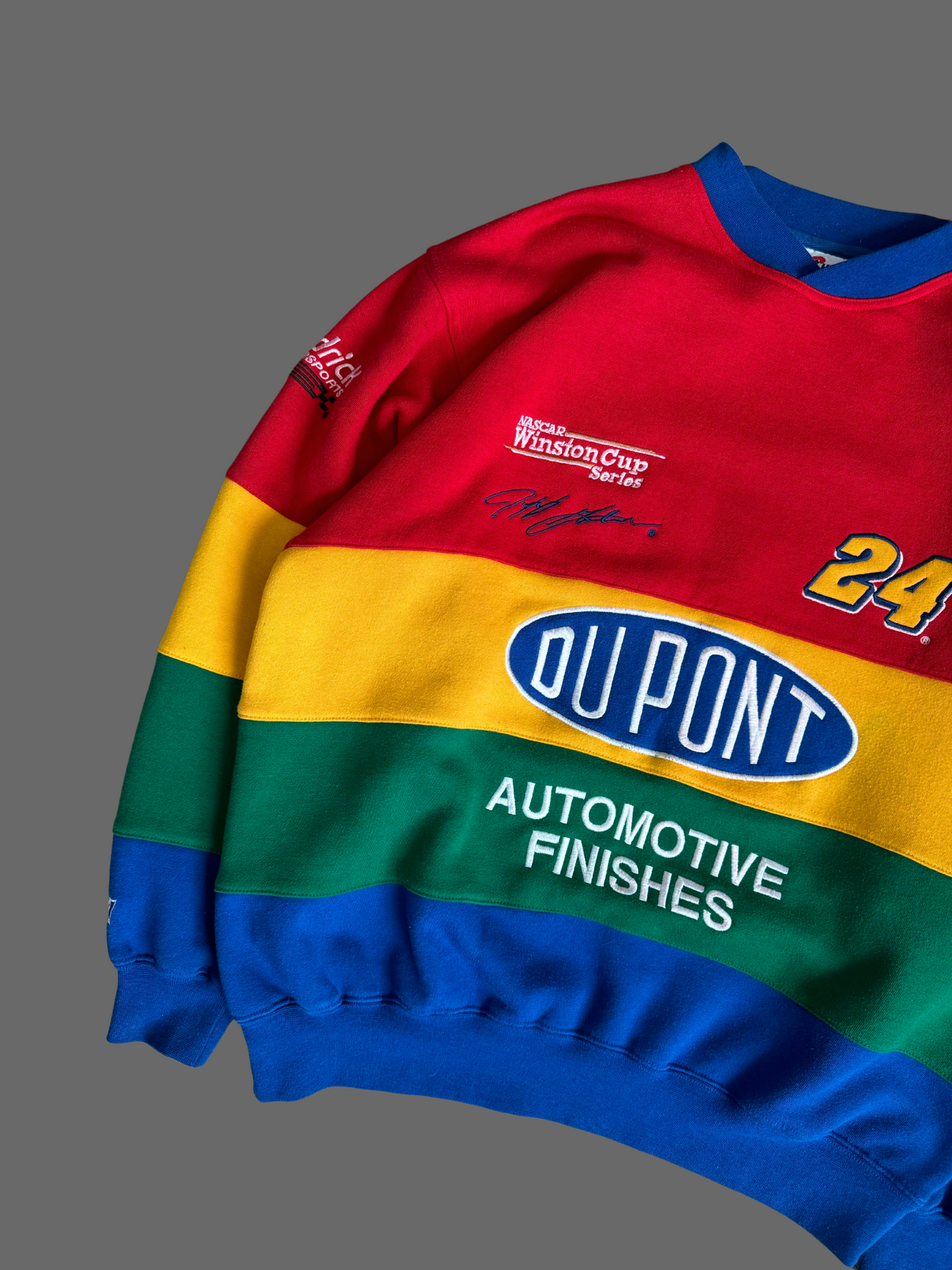 Vintage 90'S DU POINT NASCAR Winston Cup Series Crewneck