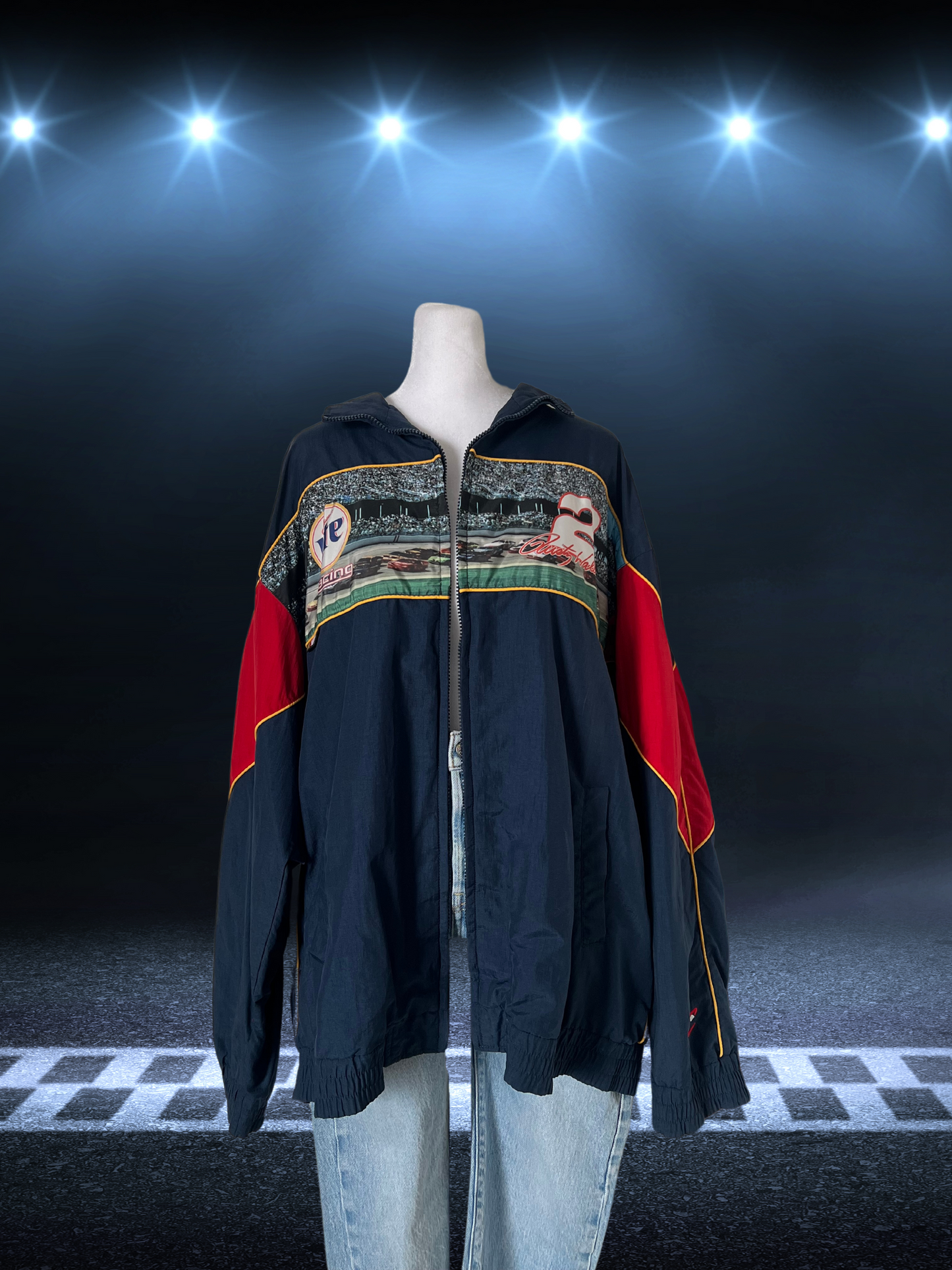 Vintage Rusty Wallace Miller Lite NASCAR Jacket