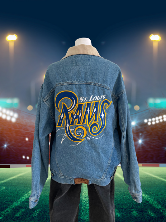 Vintage St. Louis Rams NFL Branded Denim Jacket