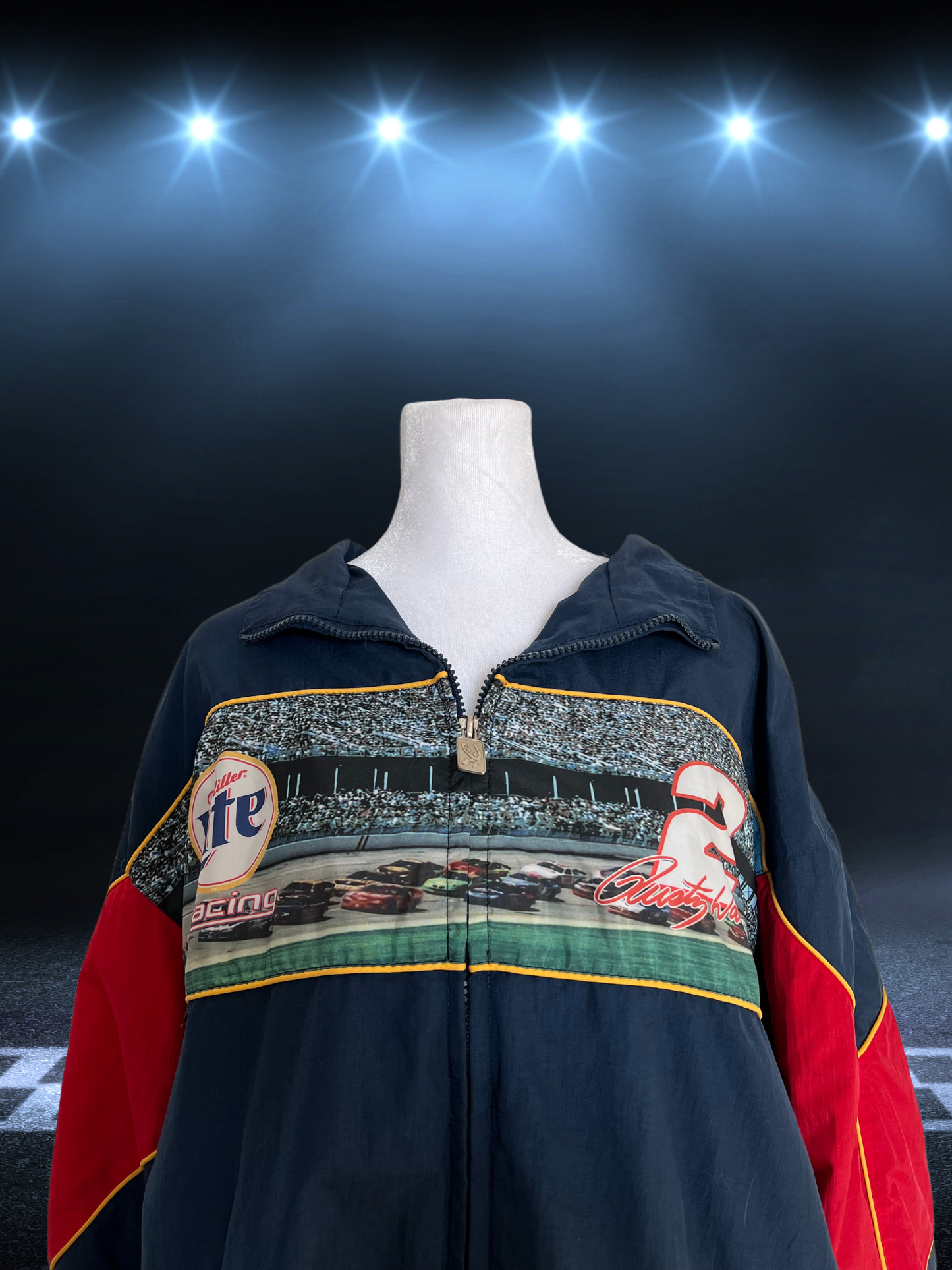 Vintage Rusty Wallace Miller Lite NASCAR Jacket
